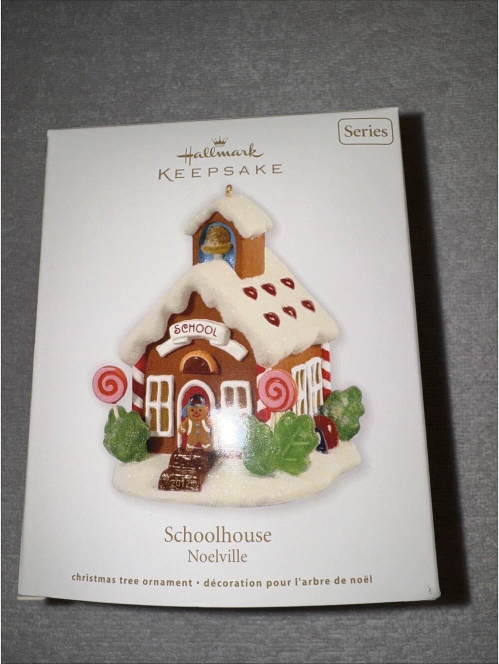 Hallmark Ornament: 2012 Schoolhouse | QX8014 | Noelville | Mint Condition